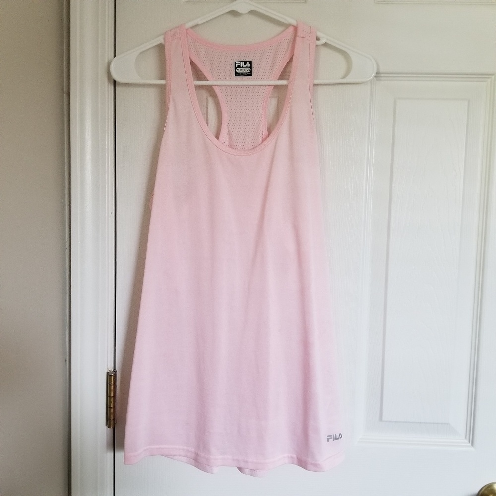 Fila light pink workout tank